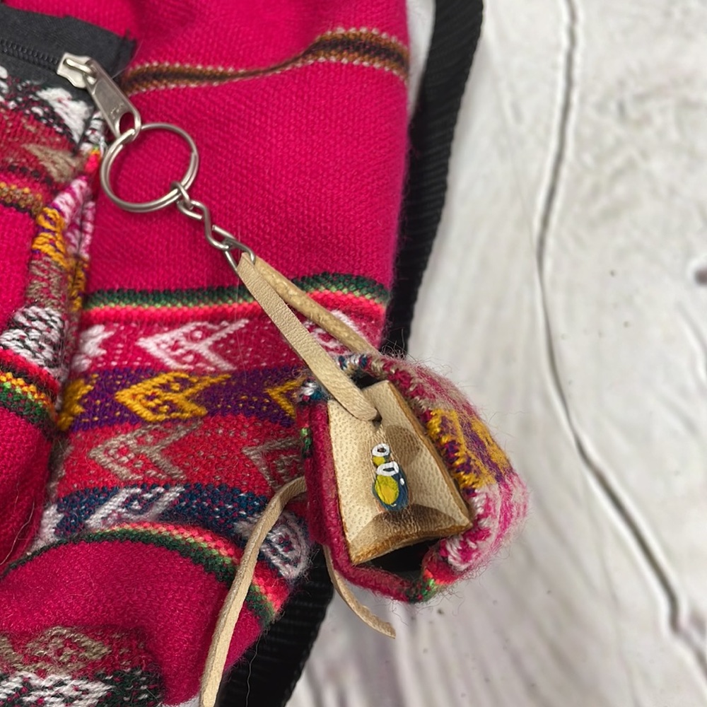 Peruvian Mini colorful Backpack - Picture 3 of 8